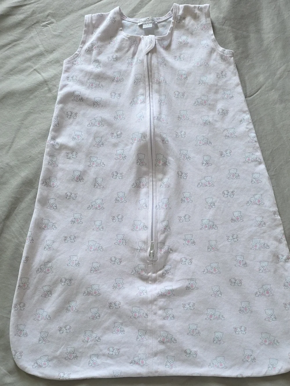 Kissy kissy Sleeveless Baby Pink Printed summer Cotton sleeping sack